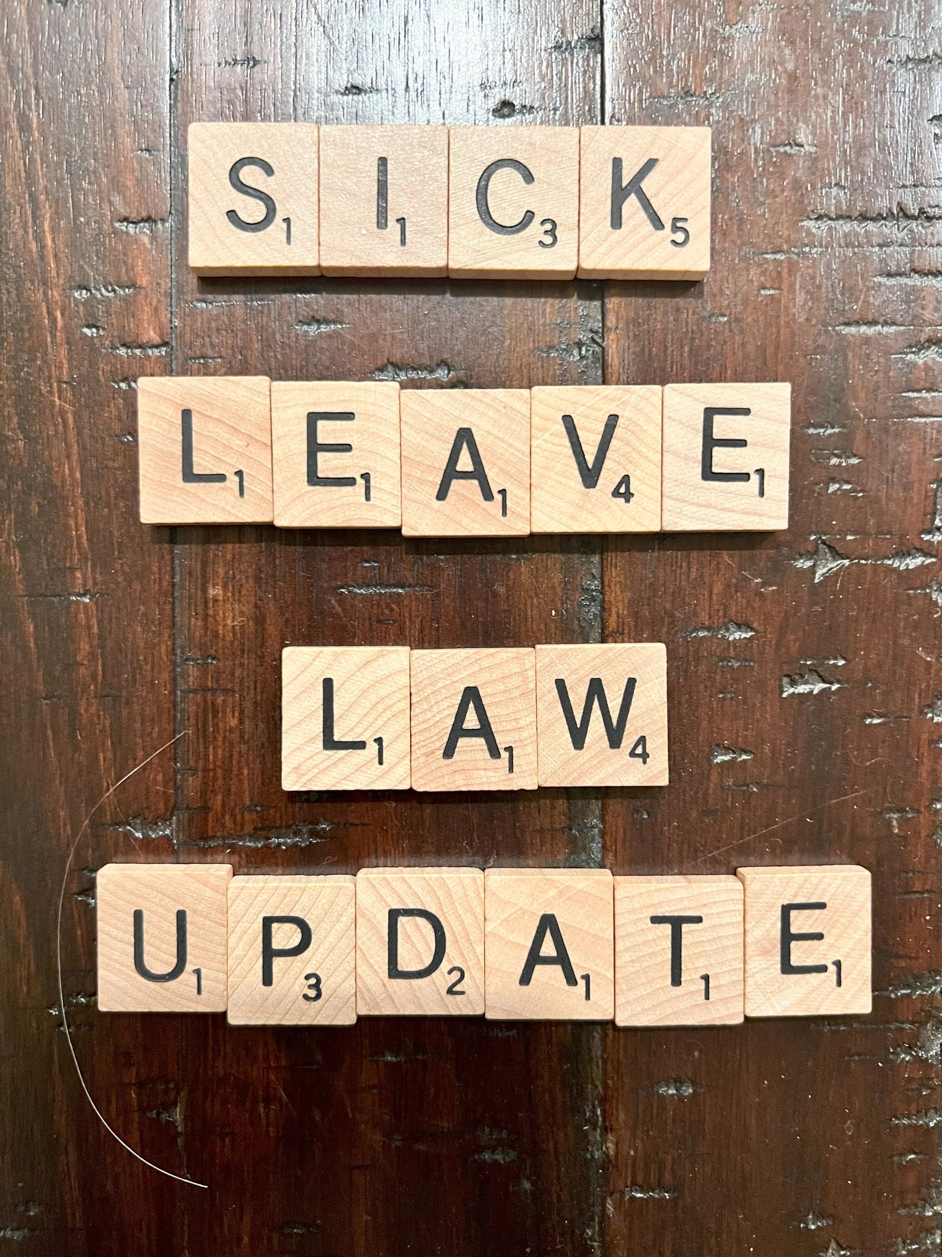 Sick Leave Law Update
